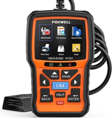 FOXWELL NT301 OBD2 Scanner Live Data Professional Mechanic OBDII Diagnostic Code Reader Tool for Check Engine Light