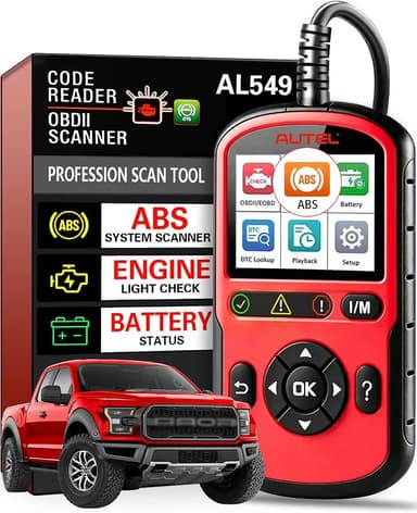 Autel OBD2 Scanner AutoLink AL549, Car Check Engine Code Reader with ABS, Car Battery Tester & Alternator Tester, Plug and Play, Upgrade Ver. of AL519 AL319 AL329 ML519 OBDII CAN Diagnostic Scan Tool