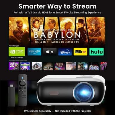 HAPPRUN Native 1080P Bluetooth Projector - Standard